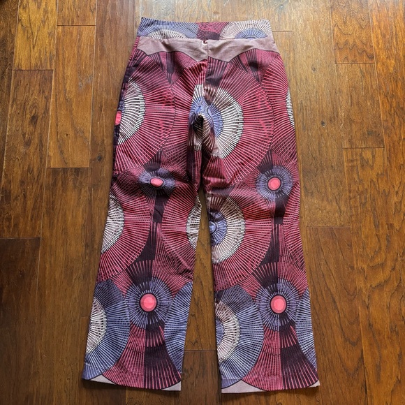 Handmade Retro Print High Waist Wide Leg Pant | Fit M/L - Picture 2 of 8